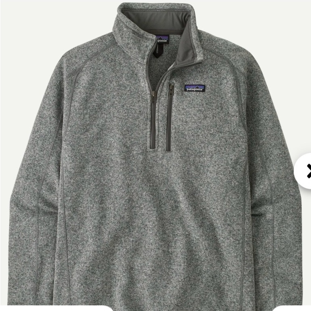 Patagonia Better Sweater 1/4 Zip Fleece Gray Size M